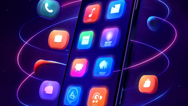 3666BDT COM Sleek smartphone floating in space