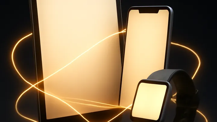 3666BDT COM Multiple devices floating in harmony